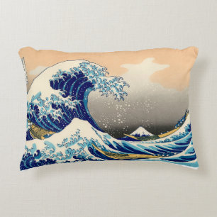 Cojín Decorativo Hiroshige La Gran Ola De Kanagawa