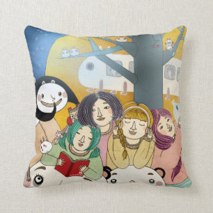 Cojín Decorativo Historia 2013 del tiempo de la cama
