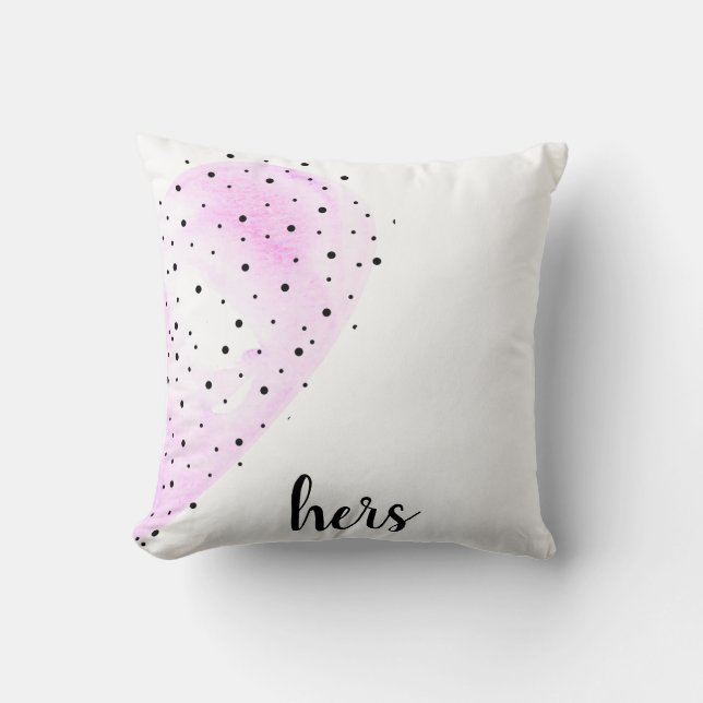 Cojín Decorativo Historia de amor (Anverso)