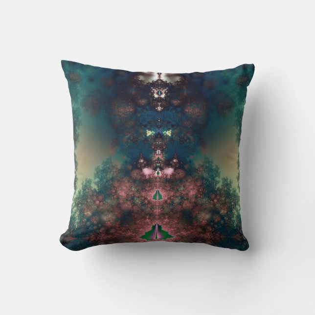 Cojín Decorativo Historia de hadas verdes (Anverso)