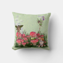 Cojín Decorativo Historias de cuento de hadas rojas y de fantasía