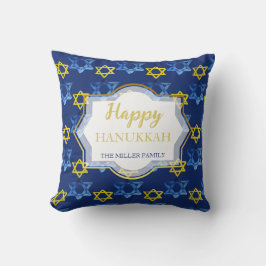 Cojín Decorativo Historias Hanukkah De Acuarela De David