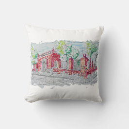 Cojín Decorativo Historic Red Brick Entrance