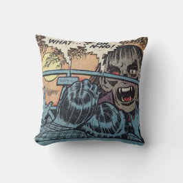 Cojín Decorativo Historieta de horror clásico de época