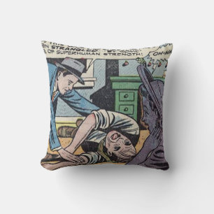 Cojín Decorativo Historieta de terror vintage de los años 1950 Me