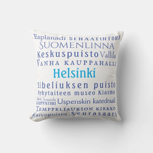 Cojín Decorativo Hitos de Helsinki (Anverso)