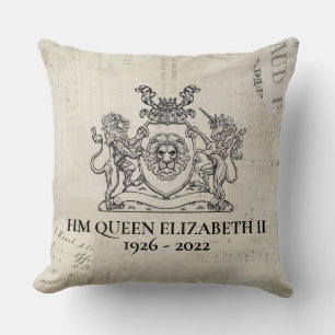 Cojín decorativo HM Queen Elizabeth II 1926-2022