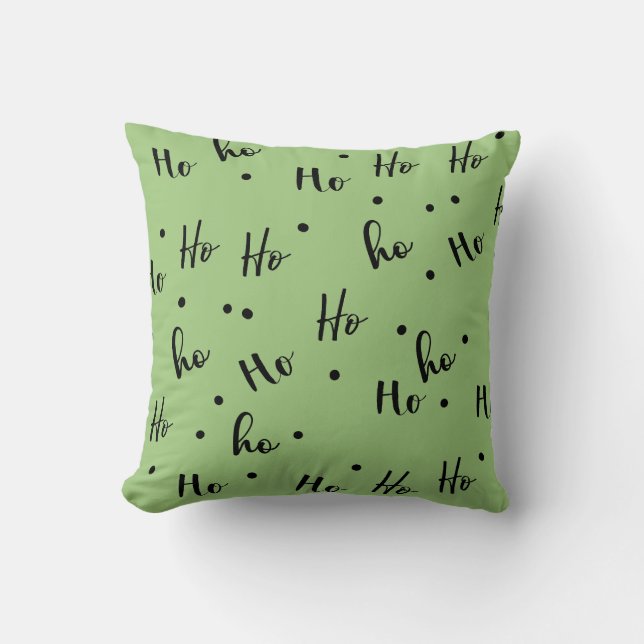 Cojín Decorativo Ho Ho Ho Christmas Red Background (Anverso)