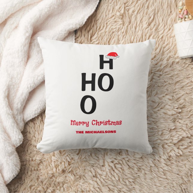 Cojín Decorativo Ho Ho Ho Ho: Feliz Navidad (Manta)
