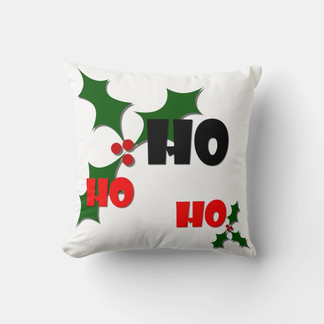 Cojín Decorativo Ho Ho Ho Ho Mistletoe Pillow (Anverso)