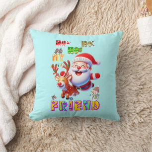 Cojín Decorativo Ho Ho Ho Mi Querido Amigo