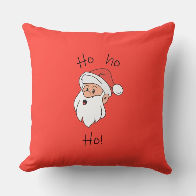 Cojín Decorativo Ho ho ho santa clause (Anverso)