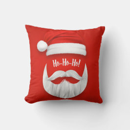 Cojín Decorativo Ho Ho Ho Santa Hat y la barba