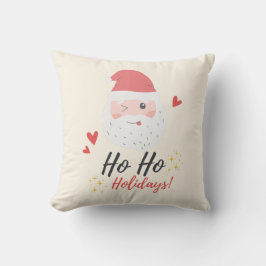 Cojín Decorativo Ho Ho Holidays Santa Face