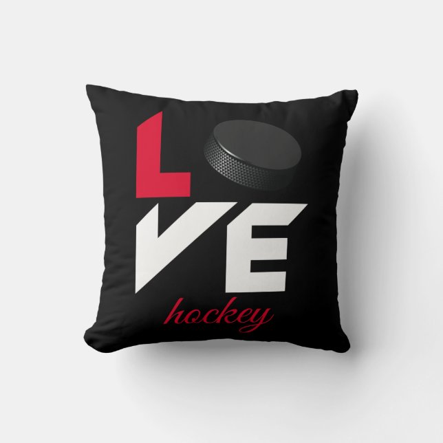 Cojín Decorativo Hockey de amor (Anverso)
