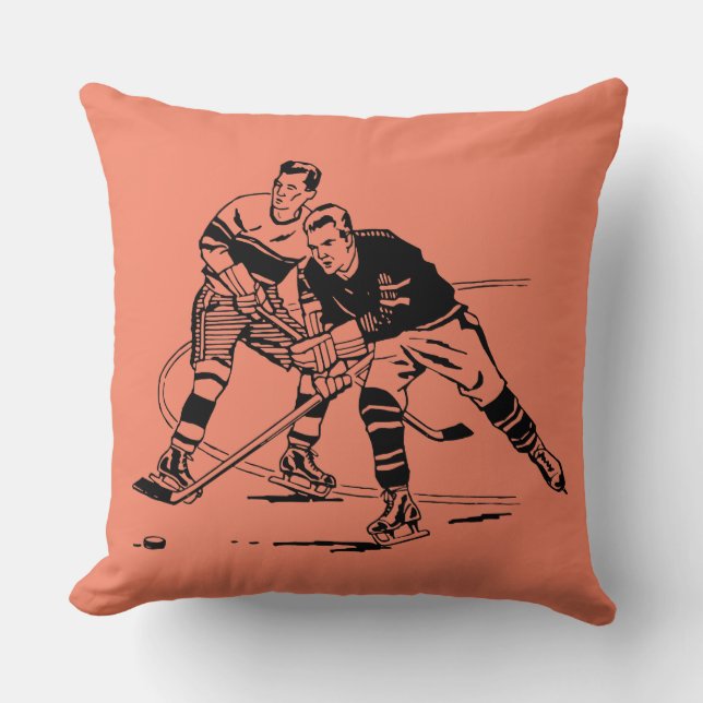 Cojín Decorativo Hockey sobre hielo (Anverso)