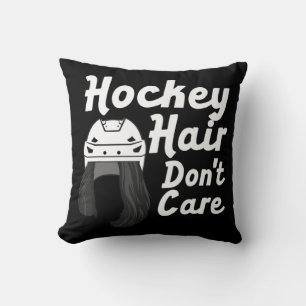 Cojín Decorativo Hockey sobre hielo divertido para mujeres Chicas c