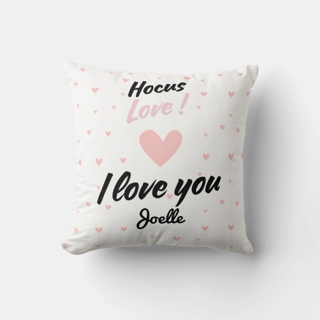 Cojín Decorativo Hocus love I love You  (Anverso)