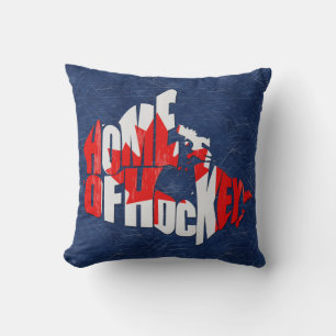 Cojín Decorativo Hogar de Canadá de la impresión del nombre y del