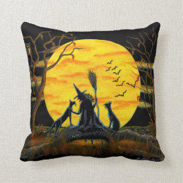 Cojín Decorativo Hogar, decoración, almohada, Halloween, bruja,