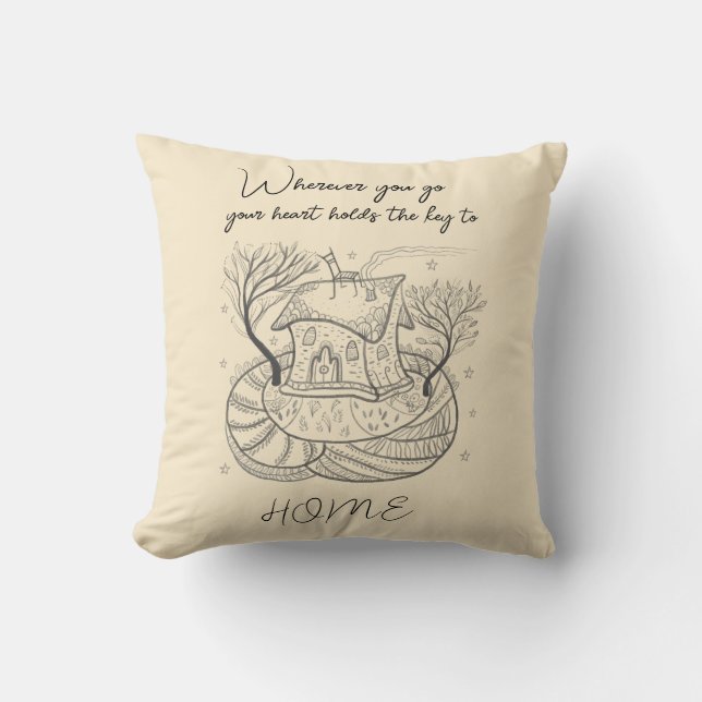 Cojín Decorativo hogar dulce (Anverso)