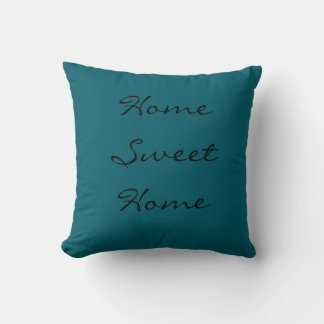 Cojín Decorativo Hogar Dulce Hogar Azul Teal
