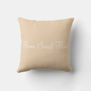 Cojín Decorativo Hogar Dulce Hogar Elegancia Floral Naranja