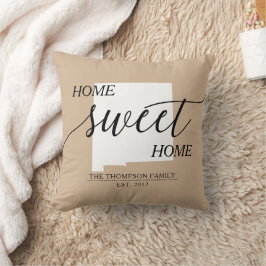 Cojín Decorativo Hogar Dulce Hogar NM Estado Nombre de familia Cojí
