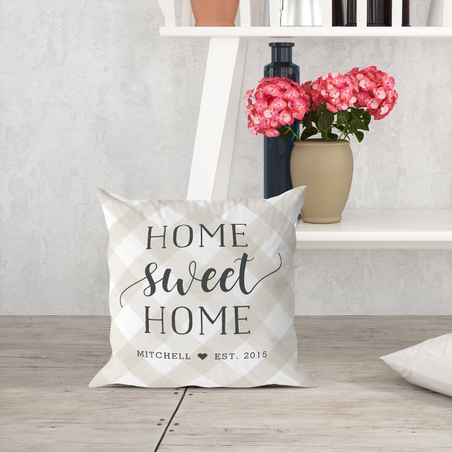 Cojín Decorativo Hogar dulce personalizado (Subido por el creador)