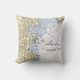 Cojín Decorativo Hogar Náutico de la Marina Naval Personalizada e H