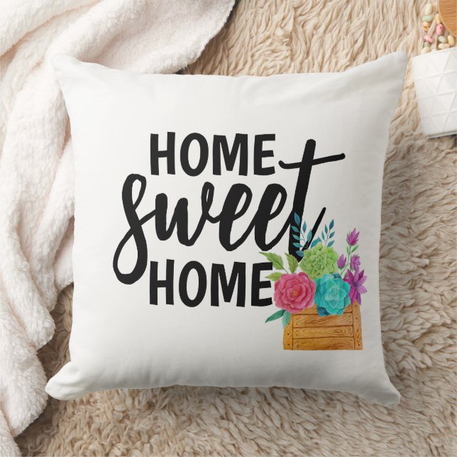 Cojín Decorativo Hogar Retro Sweet Home Boho Wildflowers (Manta)