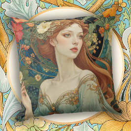 Cojín Decorativo 	Hogar romántico Art Nouveau Accent
