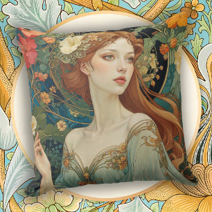 Cojín Decorativo 	Hogar romántico Art Nouveau Accent