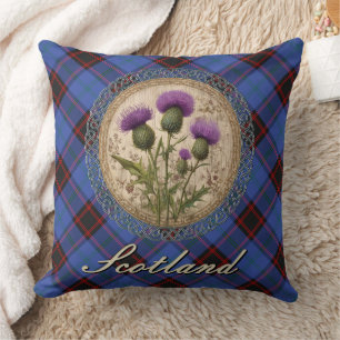Cojín Decorativo Hogar/Tartan Hume y Cardo Escocés