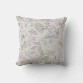 COJÍN DECORATIVO HOJA DE ACUARELA SUAVE