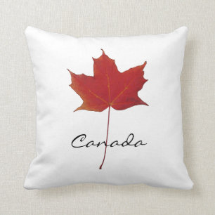 Cojín Decorativo Hoja de arce canadiense del otoño rojo - Canadá