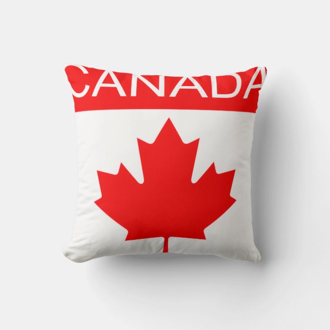 Cojín Decorativo Hoja de Arce de Canadá (Anverso)