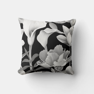 Cojín Decorativo Hoja de Flor Tropical: Patrón sin Marea
