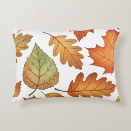 Cojín Decorativo Hoja de Otoño Sin Costuras