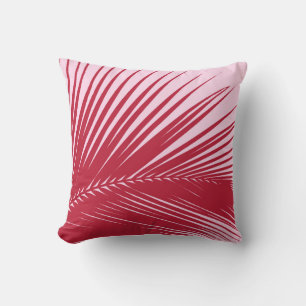 Cojín Decorativo Hoja de palma - rosa fucsia