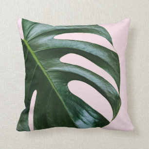 Cojín Decorativo Hoja tropical de Monstera