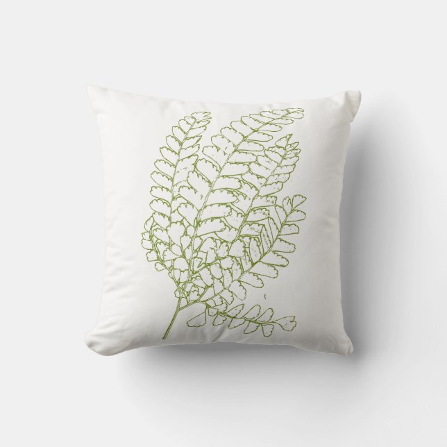 Cojín Decorativo Hoja verde (Anverso)