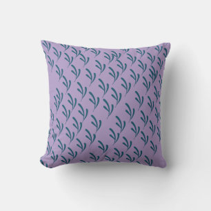 Cojín Decorativo Hoja verde Repetir Lilac