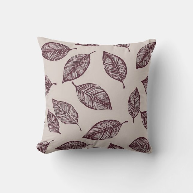 Cojín Decorativo Hojas (Anverso)