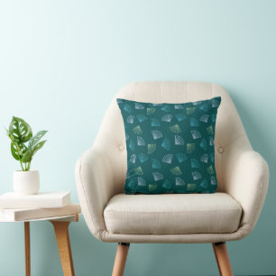 Cojín Decorativo Hojas Art Déco 