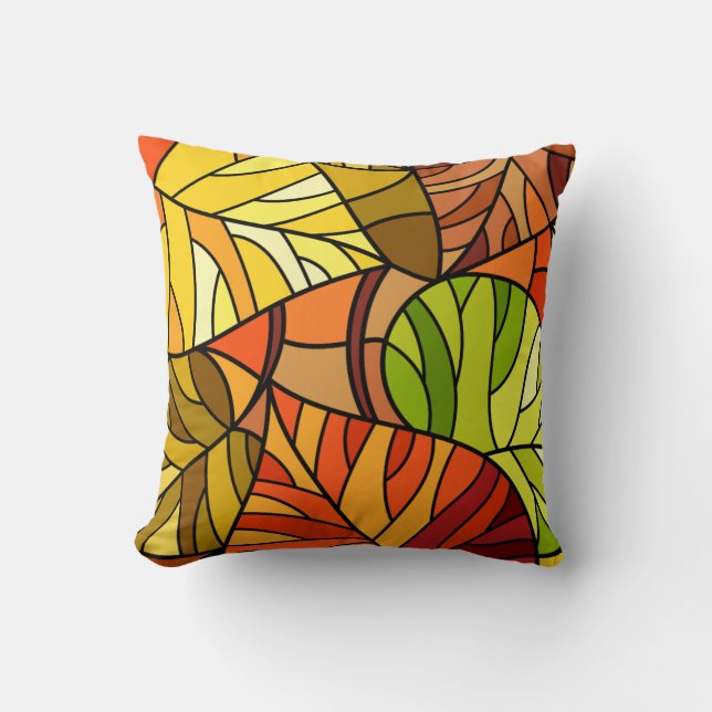 Cojín Decorativo hojas caídas (Anverso)