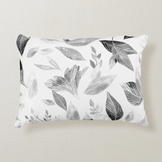 Cojín Decorativo Hojas caídas de agua 8 (Anverso)