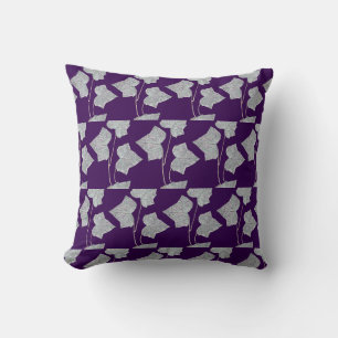 Cojín Decorativo Hojas Caídas Moradas