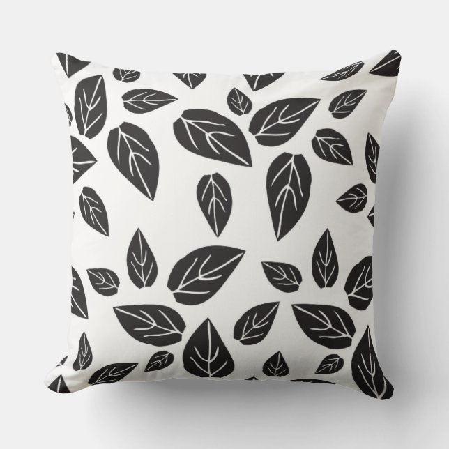 Cojín Decorativo Hojas con motivos (Anverso)