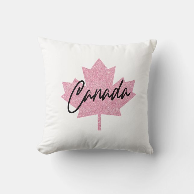 Cojín Decorativo Hojas de arce de Canadá (Anverso)